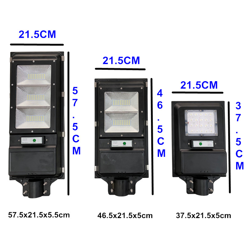 Farola LED solar con función de inducción de radar y material de hierro