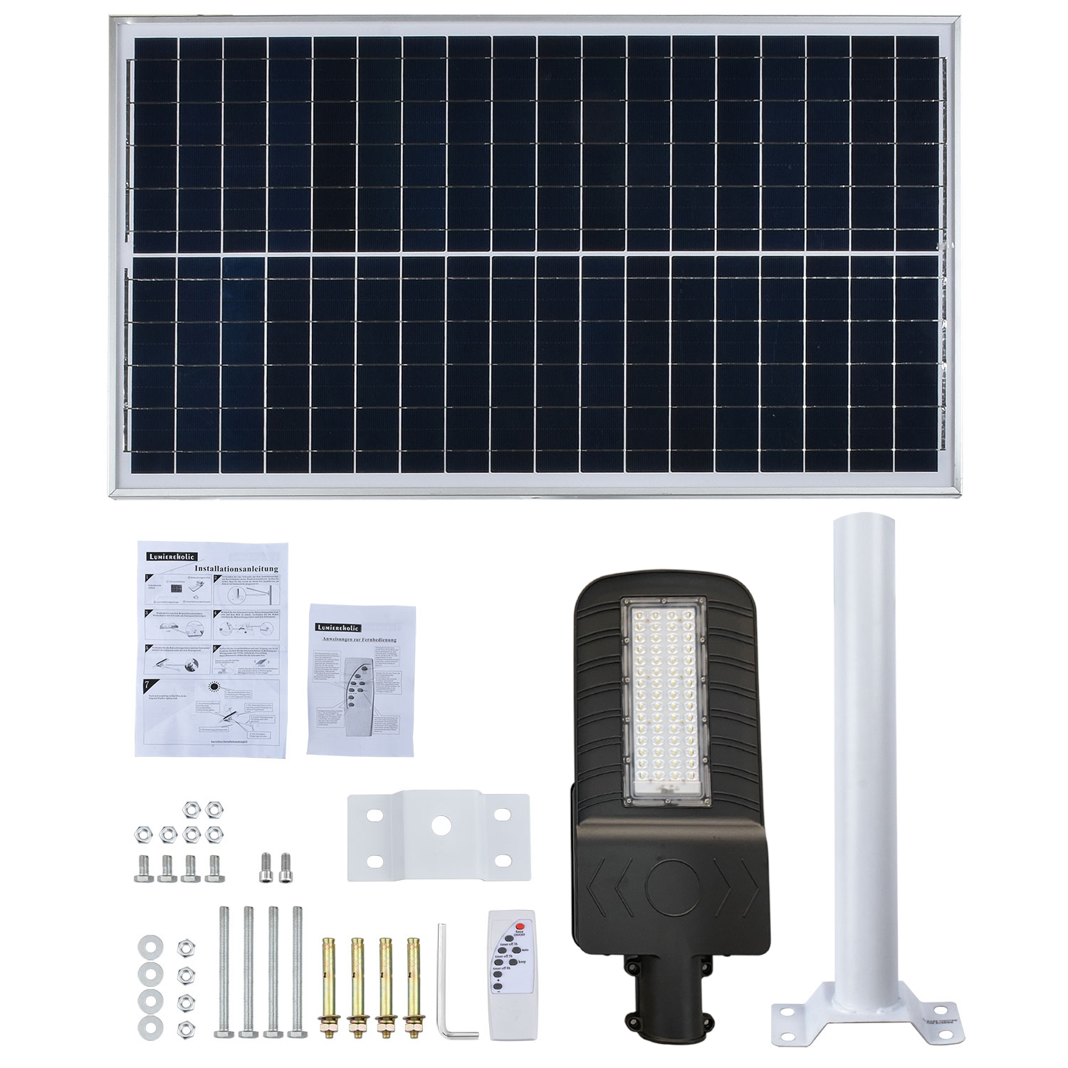 Farola solar LED de 4000lm con calidad alta y estable